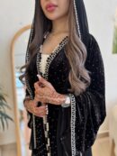 A116 Velvet Abaya